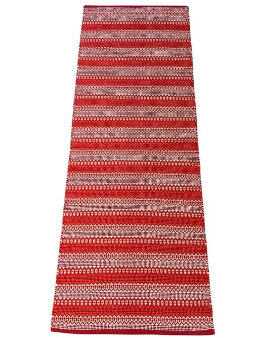Teppich rot gewebt, 190 x 70 cm