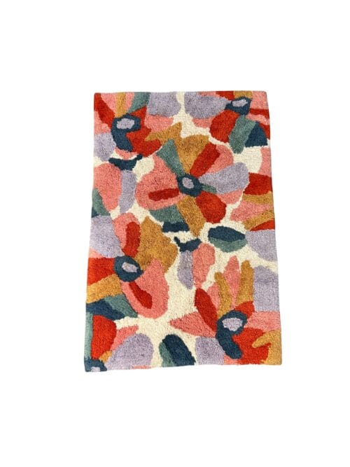 Teppich Blumenmuster, 94 x 63 cm