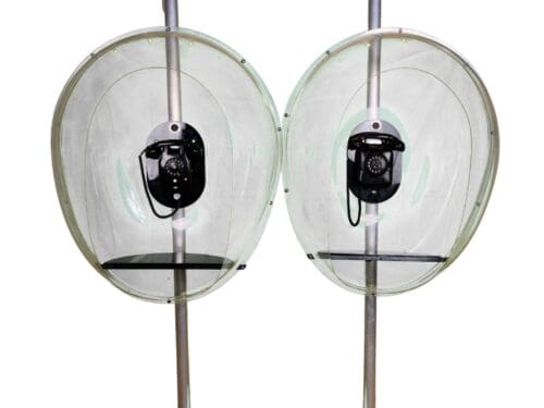Telefonmuschel Plexiglas, 2 Stk