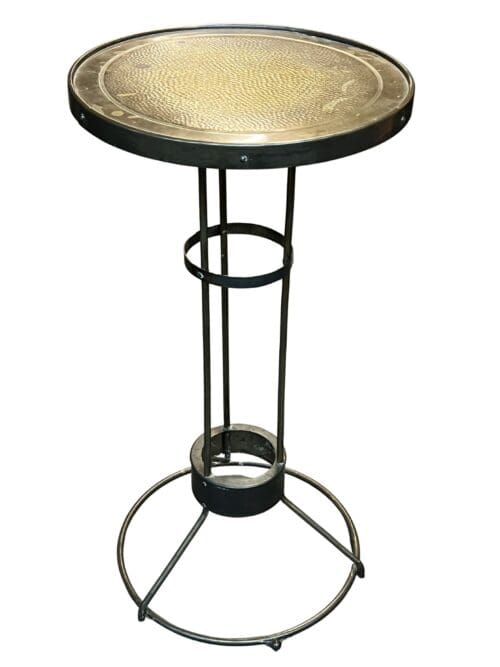 Blumentisch, Säule aus Messing