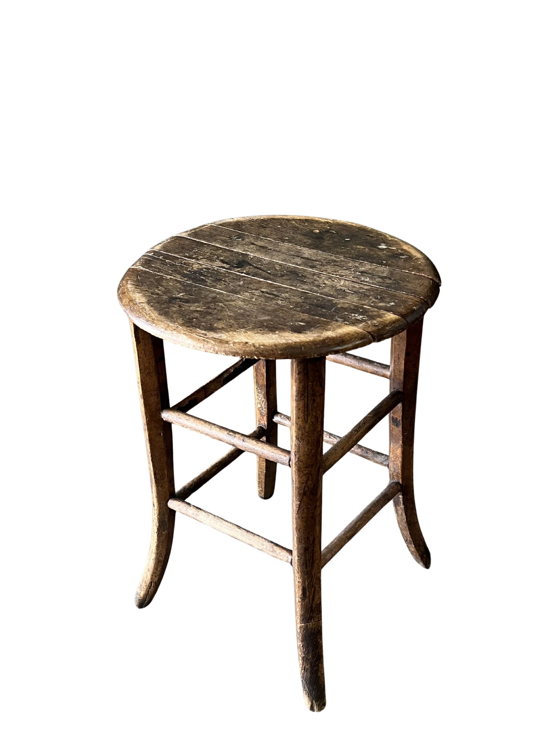 Holzhocker rund, 2 Stk