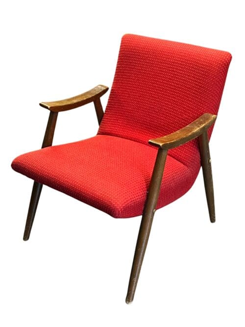 Rote Sessel Original 70er Jahre, 2 Stk