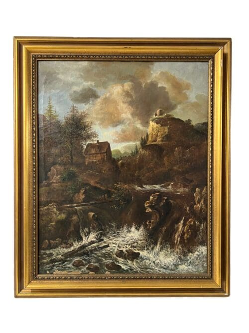 Gemälde Gebirgsbach dunkle Version, 68 x 81 cm