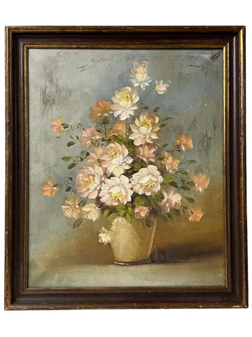 Hellrosa Rosen in Vase, 60 x 70 cm