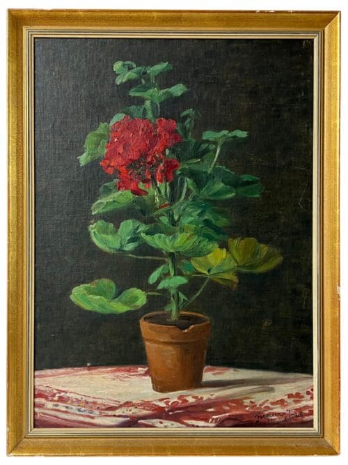Geranie in Topf, 58 x 77 cm