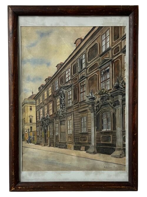 Stadtfassade koloriert, 33 x 47 cm