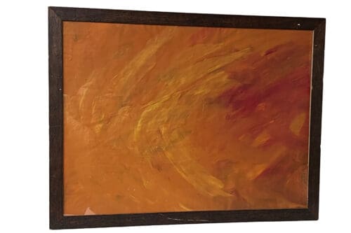 Bild Acrylmalerei Orange, 87 x 67 cm