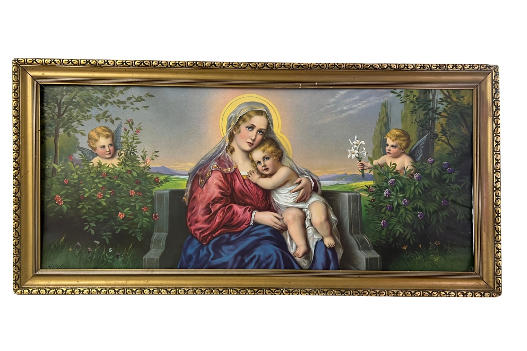 Madonna mit Kind, 131 x 63 cm