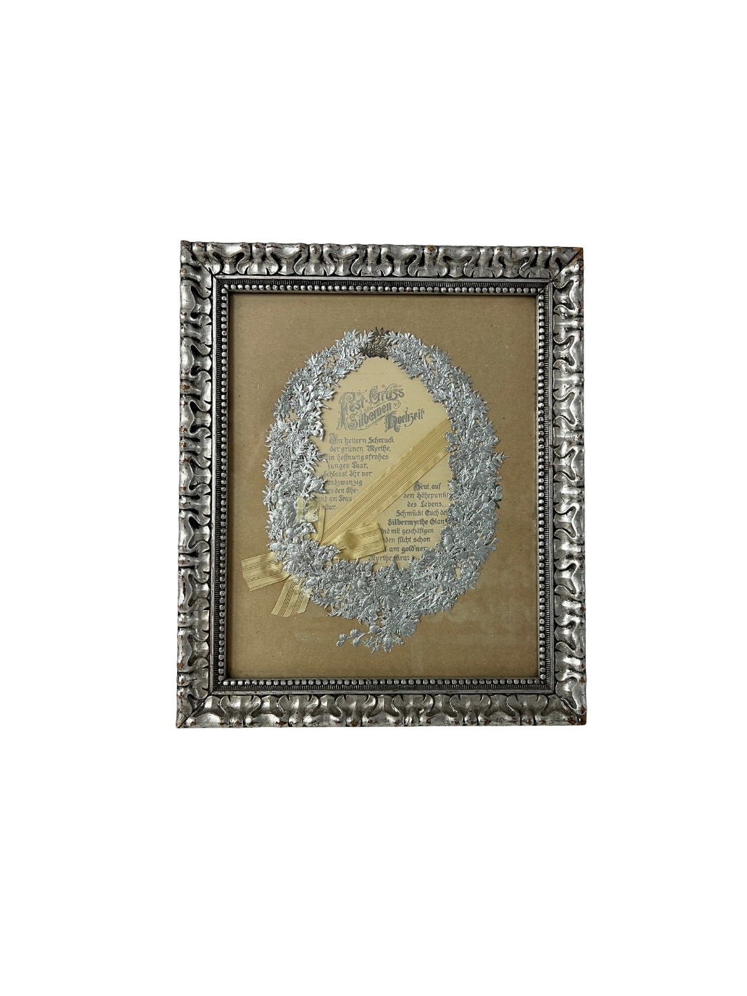 Bild Festgruß Silberne Hochzeit, 33 x 40 cm