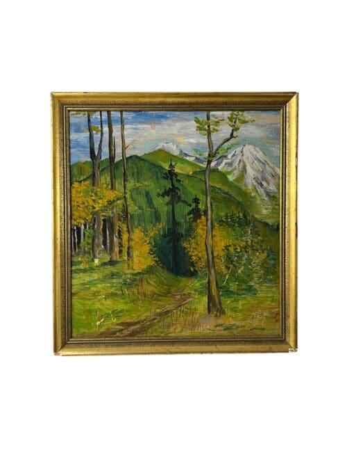 Bild Gemalte Berglandschaft, 50 x 53 cm