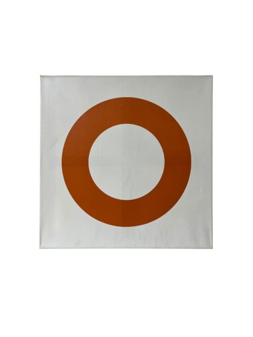 Leinwand Orange III, 70 x 70 cm